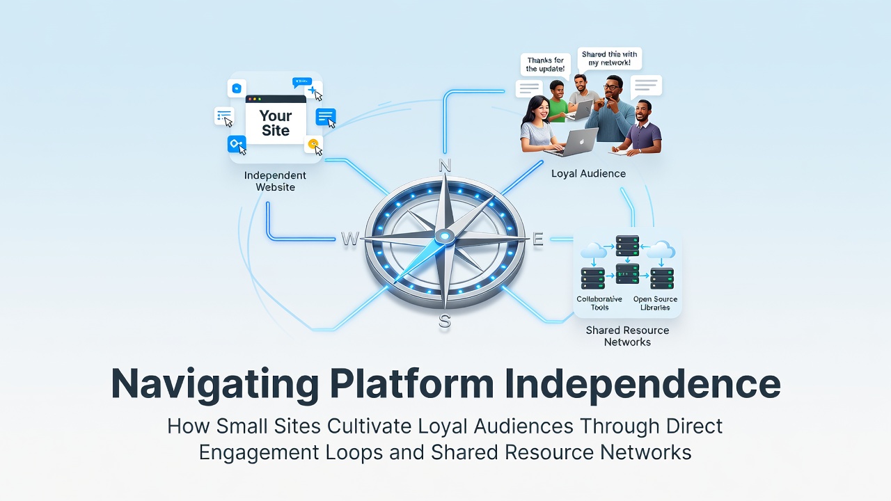 Navigating Platform Independence: How Small Sites Cultivate Loyal Audiences Through Direct Engagement Loops and Shared Resource Networks