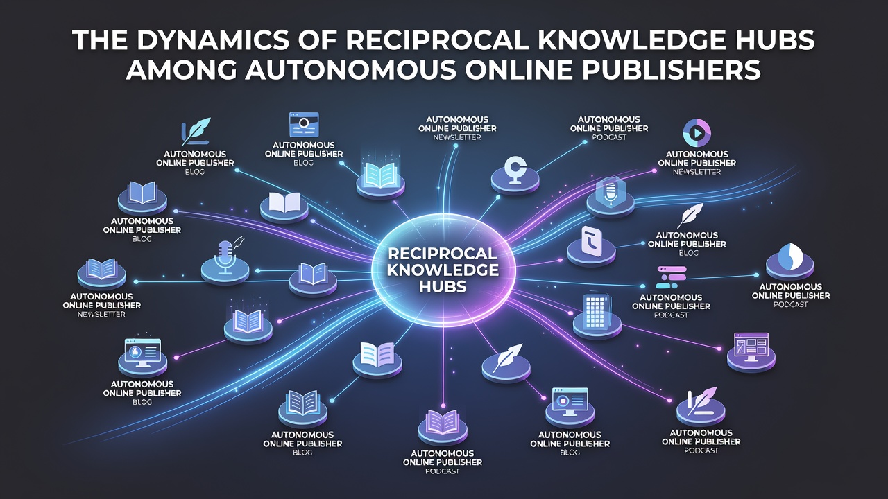 The Dynamics of Reciprocal Knowledge Hubs Among Autonomous Online Publishers